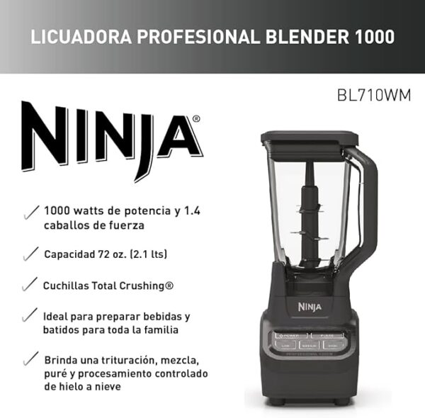 | Licuadora Profesional | 1000W | Ninja | - Image 3