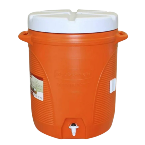 | Termo Cooler Con Válvula Despachadora | 10 Gal (37.9 L) | Rubbermaid | Color Naranja |