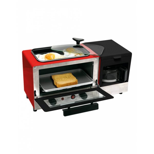 | Horno Eléctrico Multifuncional 3 en 1 | 1400 W | Cafetera y Parrilla | DISA Home | - Image 4