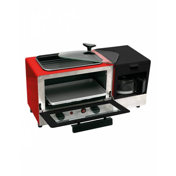 | Horno Eléctrico Multifuncional 3 en 1 | 1400 W | Cafetera y Parrilla | DISA Home | - Image 2