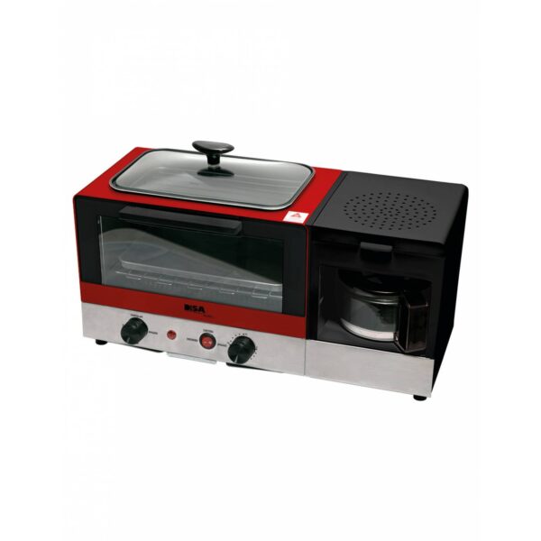 | Horno Eléctrico Multifuncional 3 en 1 | 1400 W | Cafetera y Parrilla | DISA Home | - Image 3