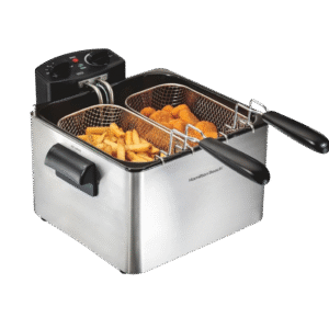 | Freidora Eléctrica Profesional | 3.5 L (12 tazas) | Acero Inoxidable | Hamilton Beach |