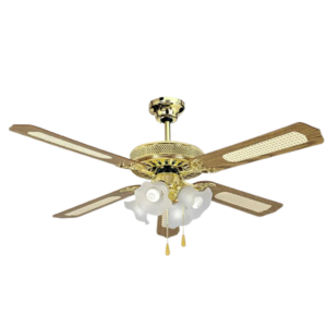 | Ventilador de Techo | 5 Aspas | 52 pulgadas | Macilux | Dorado |
