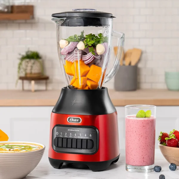 | Licuadora | Vaso de Vidrio Boroclass® | 6 Velocidades + Pulso | 800W | Oster®| - Image 2