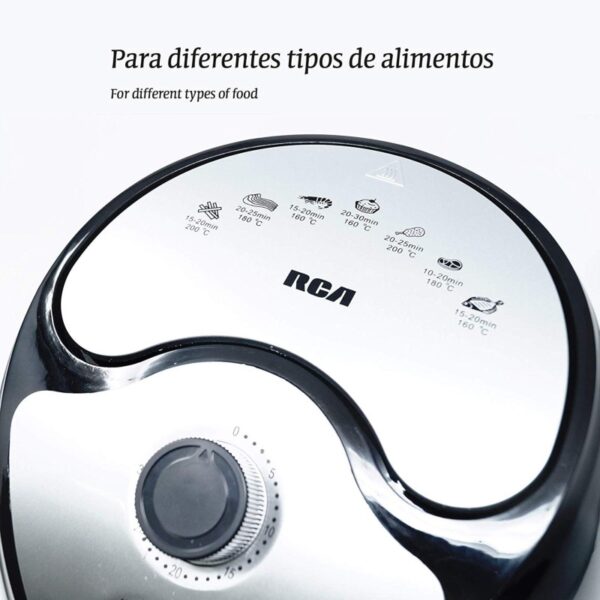 | Freidora de Aire RCA 2.6 Litros 1300W | RC-105 | Sin Aceite | - Image 2