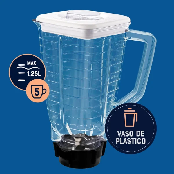 | Licuadora 1.5L | 2 Velocidades + Pulso | Jarra Plástica | Oster | - Image 3