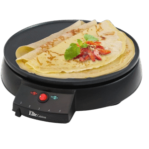 | Crepera Elite Gourmet | Antiadherente | Eléctrica | Placa 30 cm | 5 Niveles de Temperatura |