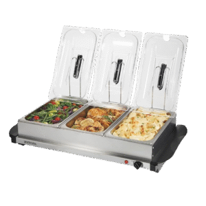 | Servidor Buffet | Proctor Silex | Bufetera 3 Bandejas 2L c/u | Acero Inoxidable |