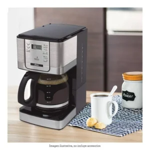 | cafetera oster | programable | 12 tazas | acero inoxidable con filtro permamente lavable |
