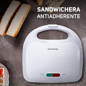 | taurus | sandwichera antiadherente | 2 sándwiches | compacta |