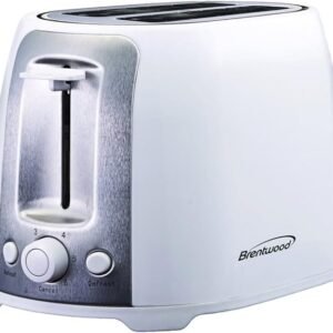 | brentwood | tostador para 2 rebanadas | ranura ancha | tacto frío | acero inoxidable | azul pastel |