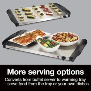 | servidor buffet | proctor silex | bufetera 3 bandejas 2l c/u | acero inoxidable |