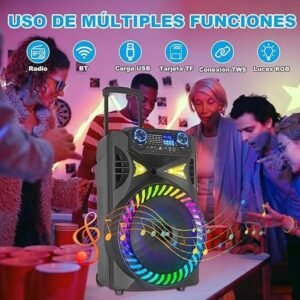 | bocina bluetooth | 12" | aek cyber |