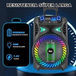 | bocina bluetooth | 12" | aek cyber |