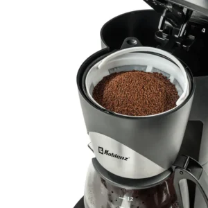 | cafetera de goteo koblenz | 12 tazas | jarra de vidrio 1.5l | 1000w | filtro lavable | antigoteo |