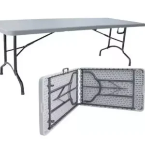 | mesa plegable | 2.40m | color blanco |