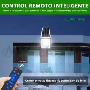 | reflector solar | 300w | 30000lm | batería 24ah | control remoto | ip65 | megaluz |