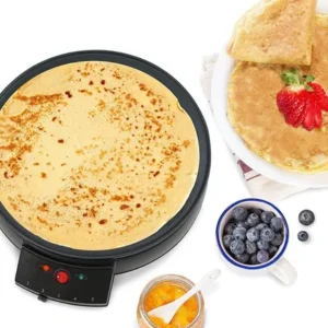 | crepera elite gourmet | antiadherente | eléctrica | placa 30 cm | 5 niveles de temperatura |