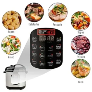 | olla de presión digital | 5.7 l | 11 funciones | programable | acero inoxidable | speedy cook |