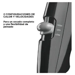 | secadora de cabello essentials| compacta | viajera | 2 velocidades | revlon |