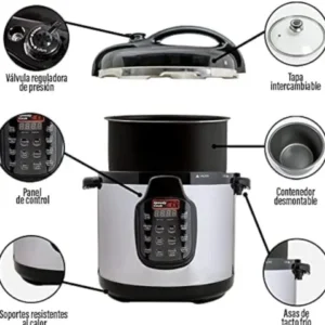 | olla de presión digital | 5.7 l | 11 funciones | programable | acero inoxidable | speedy cook |