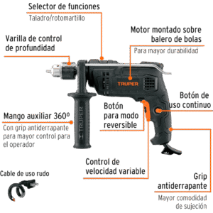 | rotomartillo | truper industrial | 700w |