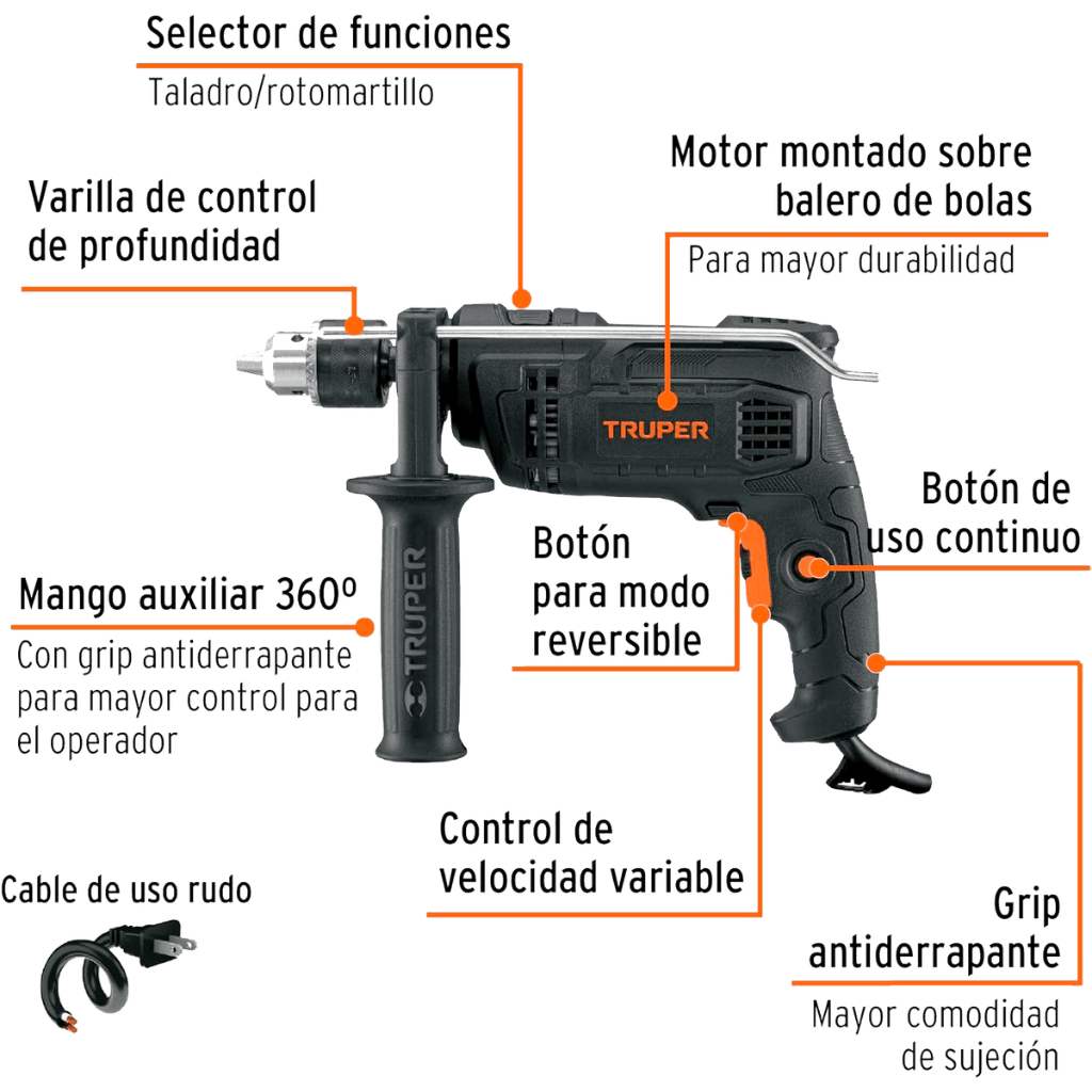 | rotomartillo | truper industrial | 700w | | rotomartillo | truper industrial | 700w |