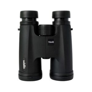 | binocular compacto | 10x42mm | resistente a lluvia | enfoque central | wallis |