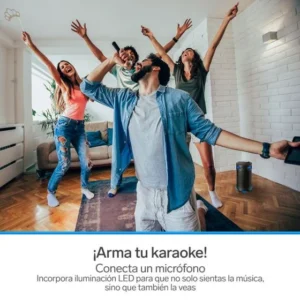 | bocina bluetooth bazooka xbass tws | 800 w pmpo | iluminación led | steren |