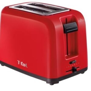| tostadora t fal | 2 rebanadas | 7 niveles de dorado | ranuras anchas con centrado automático | roja |